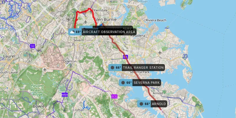 B&A and BWI Trail