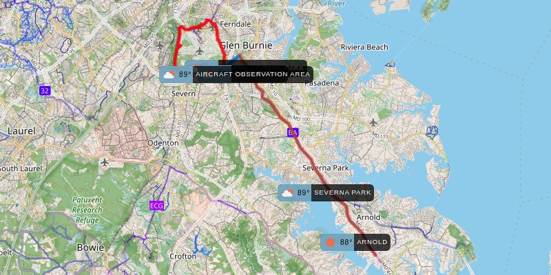 B&A and BWI Trail