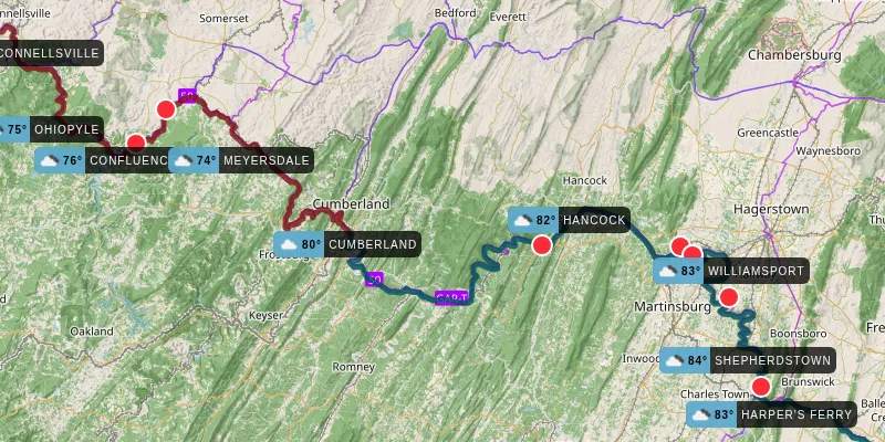 C&O Canal Towpath and Great Allegheny Passage