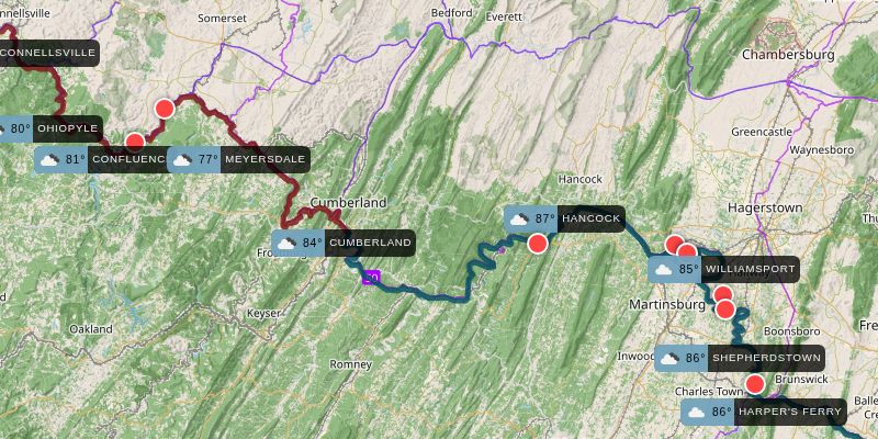 C&O Canal Towpath and Great Allegheny Passage